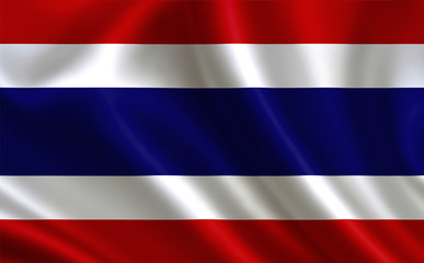 Thailand flag. A series of "Flags of the world." (The country - Thailand flag) 