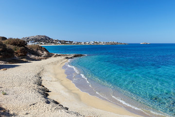 Orkos beach of Naxos, Greece - obrazy, fototapety, plakaty