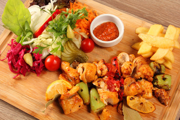 Fish And Chips Plate on the Table