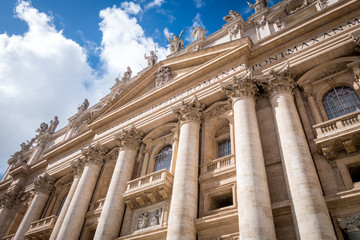 Obraz premium Basilica of Saint Peter (San Pietro) in Vatican, Rome, Italy