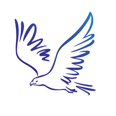 eagle icon illustration isolated vector sign symbol
