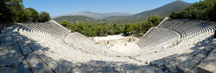 The Epidaurus Ancient Theatre is a theatre in the Greek old city of Epidaurus dedicated to the...