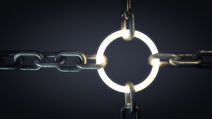 3d steel chain