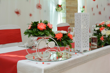 Luxury table setting for wedding 