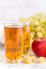 Grape and apple juice