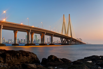 Bandra Worli Sea Link Mumbai - obrazy, fototapety, plakaty
