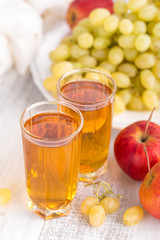 Grape and apple juice