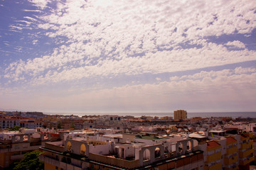 Sky. Beautiful sky with clouds. Summer landscape. 