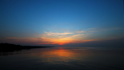sunrise over the beach
