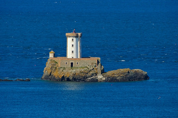 Pointe de Plouezec Leuchtturm in der Bretagne - Pointe de Plouezec lighthouse in Brittany