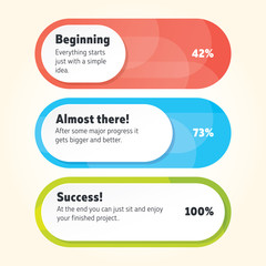 Simply decorated loading bar