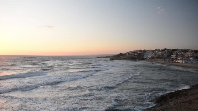 tramonto sull mare di Cava D'Aliga in provincia di Ragusa