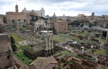 Obraz na płótnie Canvas Forum romano view