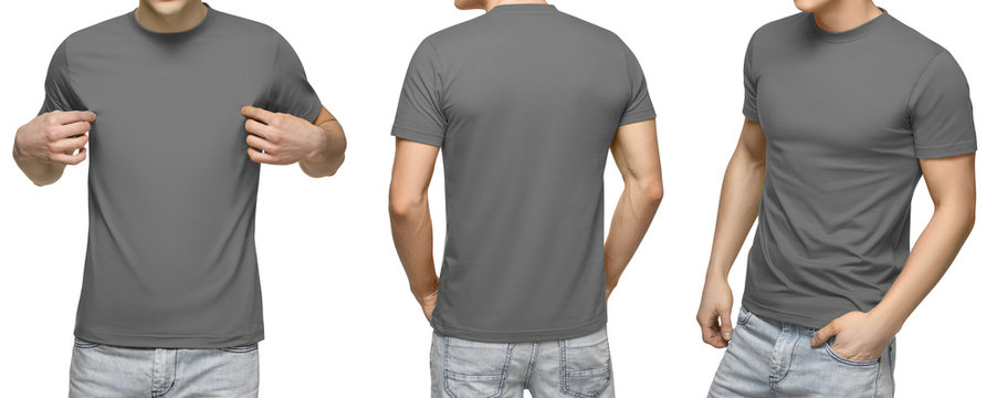 Download 8 857 Best Gray Shirt Front Back Images Stock Photos Vectors Adobe Stock