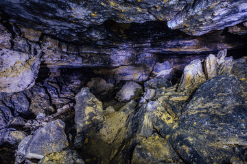 Abandoned and collapsed sandstone or  limestone mine