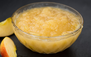 Homemade Applesauce (selective focus)