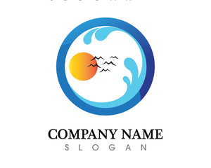 water drop Logo Template vector illustration design