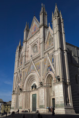 Fototapeta na wymiar Duomo di Orvieto, Perugia, umbria, Italia.