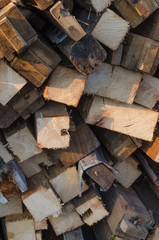 切断された木材