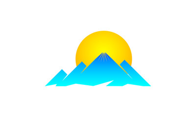 Mountain view logo template