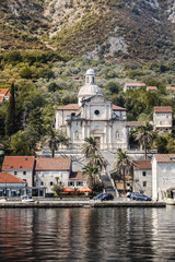 view from the sea to the church of the birth of the Virgin