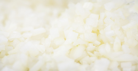 Homemade Chopped white onions