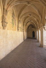 Medieval cloister in Zvikov castle