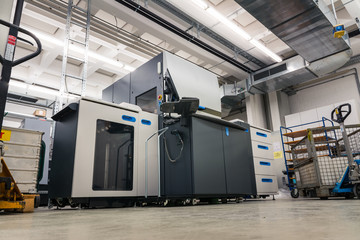 New Digital Printer Modern Technology Clean Printing Industry Print CMYK Toner Factory Nobody