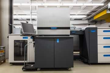 New Digital Printer Modern Technology Clean Printing Industry Print CMYK Toner Factory Nobody