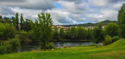 River Minho. Ourense city, Galicia, Spain. Picture taken – 29 july 2017.