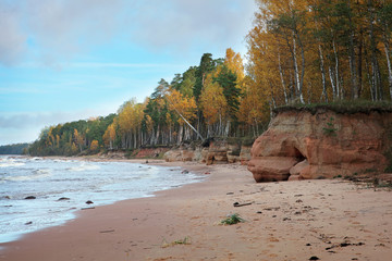 scenery of a baltic shore