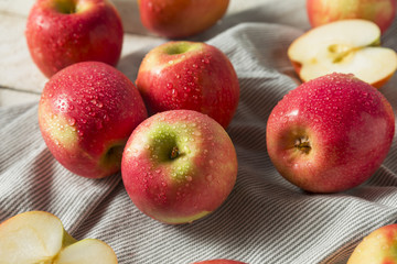 Raw Red Organic Pink Lady Apples © Brent Hofacker