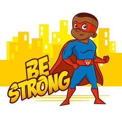 Superhero boy Cartoon character
