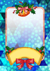 Holiday background with jingle bells