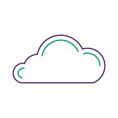 cloud technology data storage information vector illustration