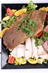 Baked turkey breast and aromas