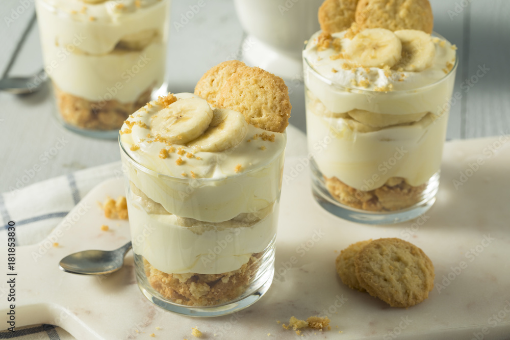 Poster sweet homemade banana pudding