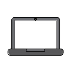 laptop computer icon image vector illustration design 