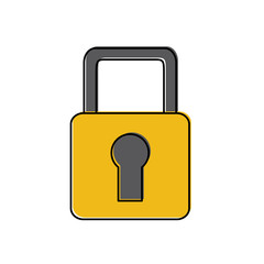 safety lock icon image vector illustration design 