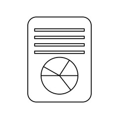 business presentation document graph circle chart diagram vector illustration
