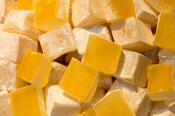 Traditional style turkish delight sweets
