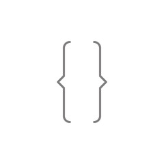 Bracket icon. Web element. Premium quality graphic design. Signs symbols collection, simple icon for websites, web design, mobile app, info graphics