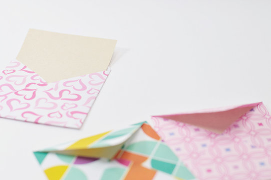 little notes on decorated envelopes