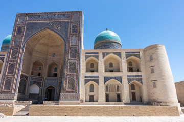 Mir-i-Arab Madrasah in Bukhara, the holiest city of Central Asia, Uzbekistan