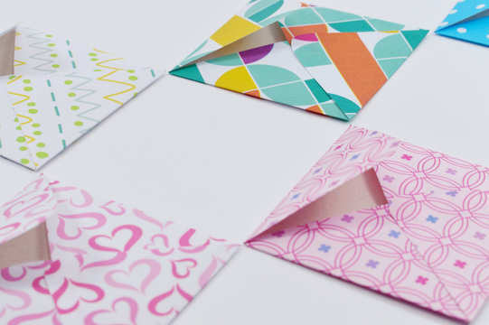 pattern of cute square envelopes