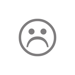 Sad face icon. Web element. Premium quality graphic design. Signs symbols collection, simple icon for websites, web design, mobile app, info graphics