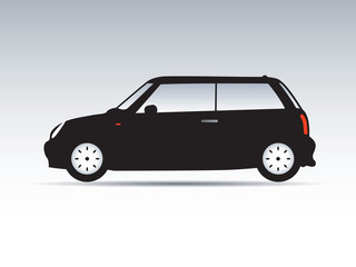 Modern shape of Car. Vector Illustration.