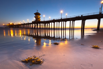 Fototapeta premium Sunset Huntington Beach
