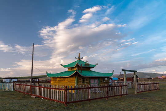 Buddhist datsan in the Renchinlkhumbe village