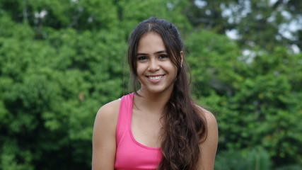 Naklejka premium Teenage Female Smiling